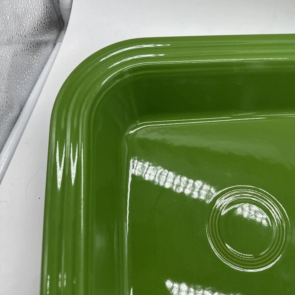 HOMER LAUGHLIN FIESTAWARE Shamrock Green Square Baker  Pottery Baking Pan
